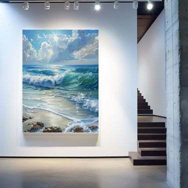 Blue Scenery Painting